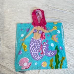Hooded mermaid beach/bath towel
